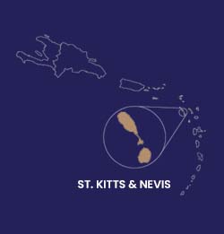 St kitts&neive-map